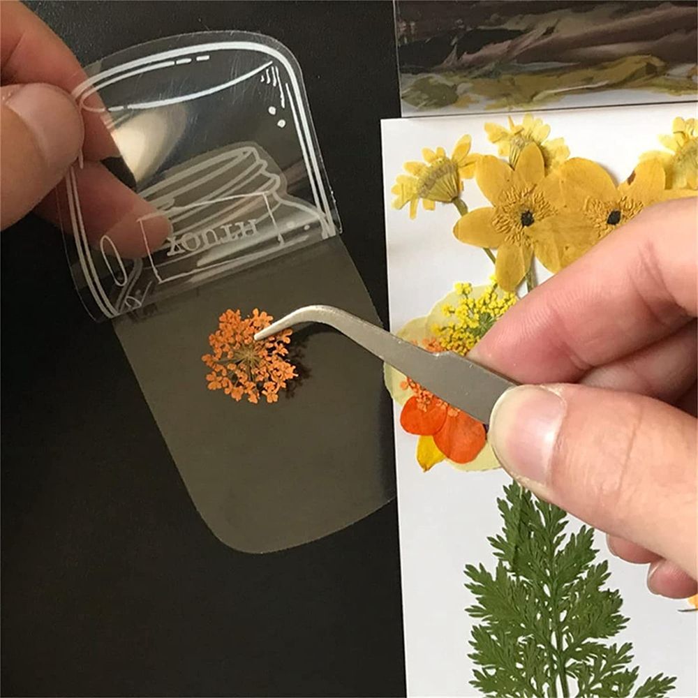 手作りの透明なドライフラワーのしおり,30個,植物ステッカー - Dried Flower Bookmark のレビューと価格